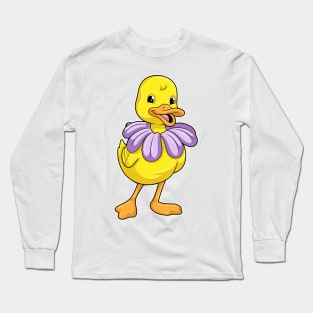 Duck with Daisy Long Sleeve T-Shirt